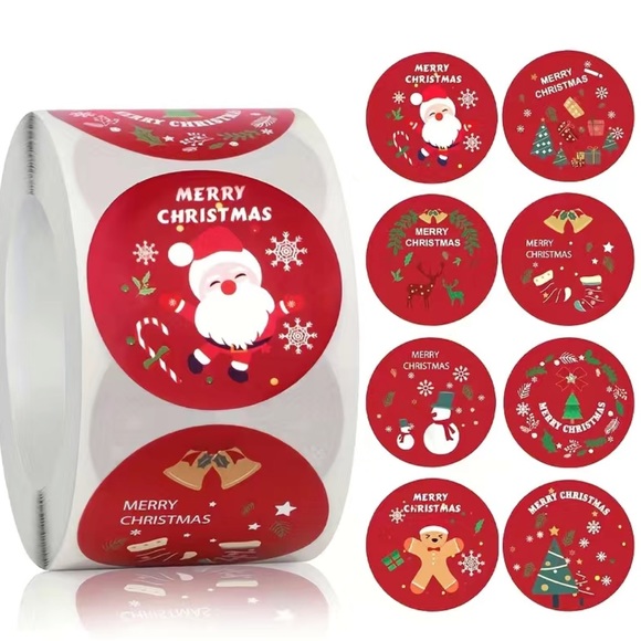 Other - Roll of 500 Christmas Stickers